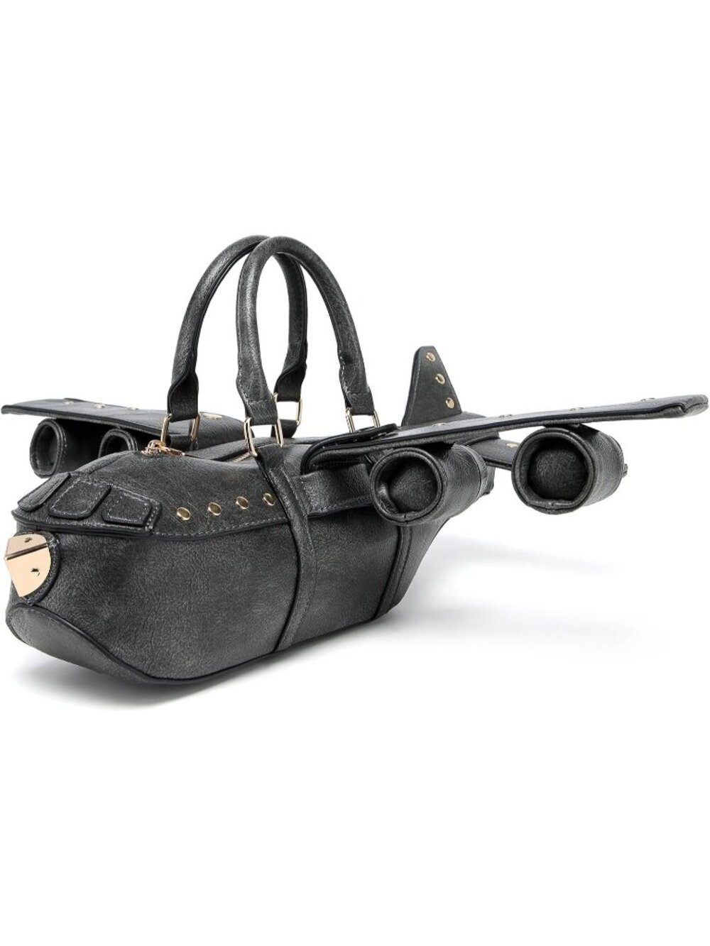 Women's Airplane Grey Fun Waterproof Unique Luxurious Surface Crossbody Bags